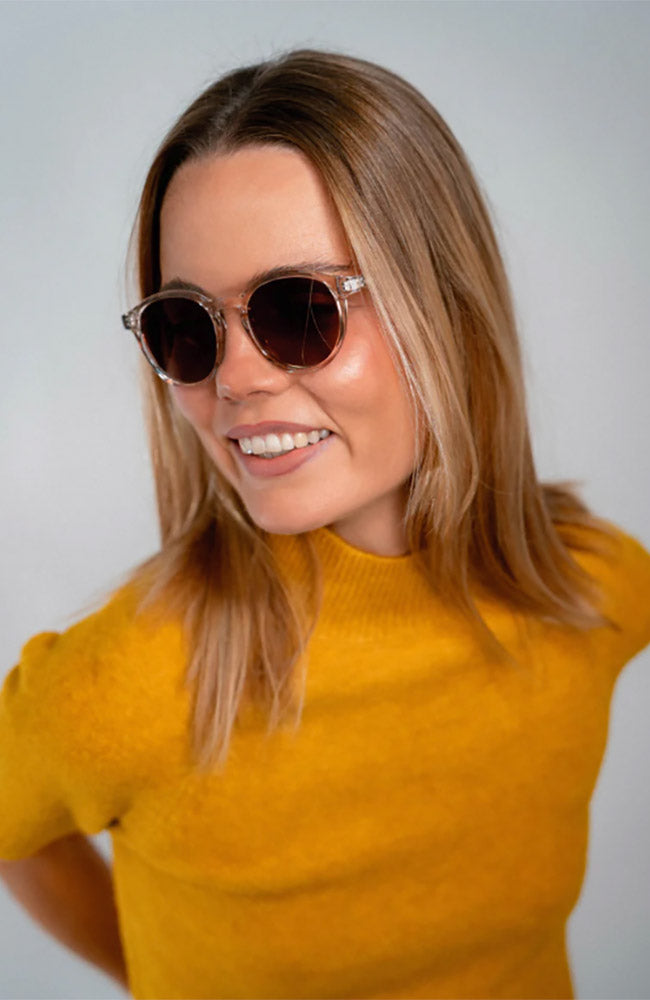 Parafina Sunglasses Canal Transparent Nude made from recycled PET unisex | Sophie Stone