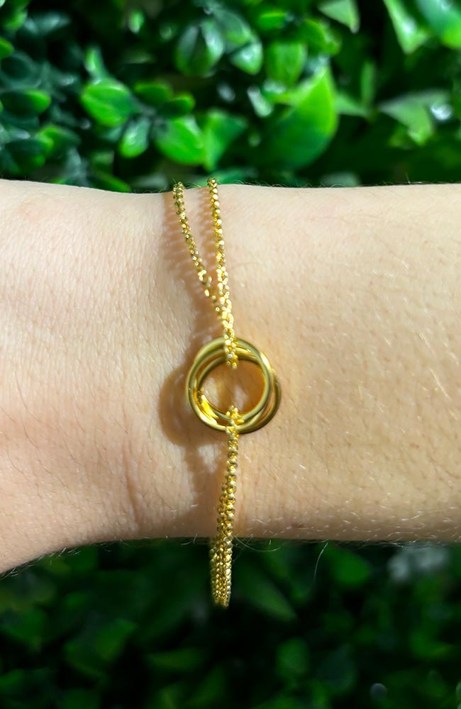 Jules Bean Shine Empower bracelet gold-plated sterling silver | Sophie Stone