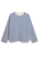 ARMEDANGELS Frankaa stripe lapis blue organic cotton ladies | Sophie Stone