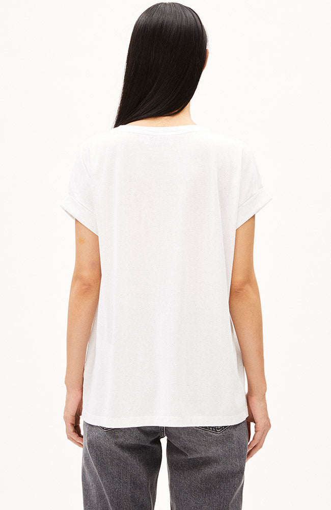 ARMEDANGELS Idaara circular used white recycled cotton | Sophie Stone