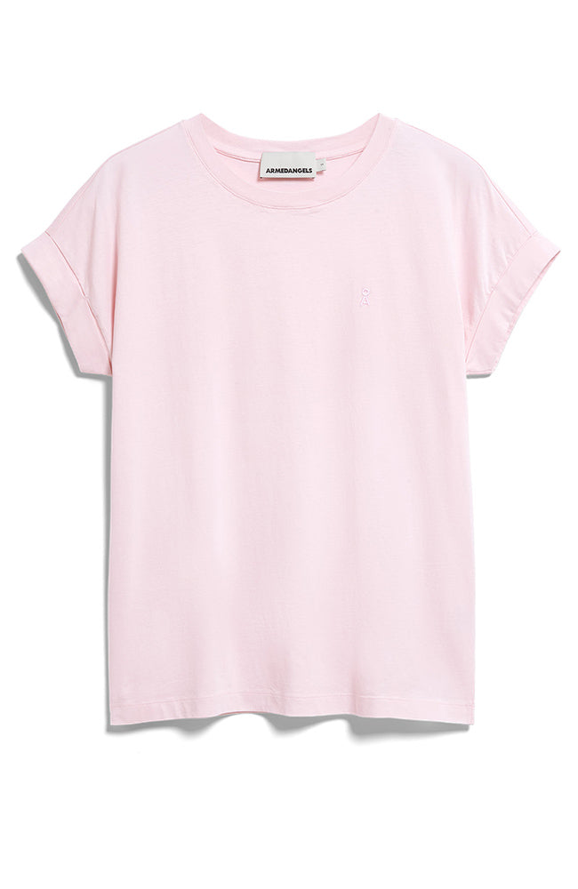 ARMEDANGELS Idaara T-Shirt in Pink Mist aus Bio-Baumwolle für Damen | Sophie Stone