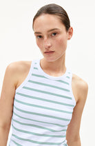 ARMEDANGELS Kanitaa Striped Top, White Foam, Organic Cotton for Women | Sophie Stone