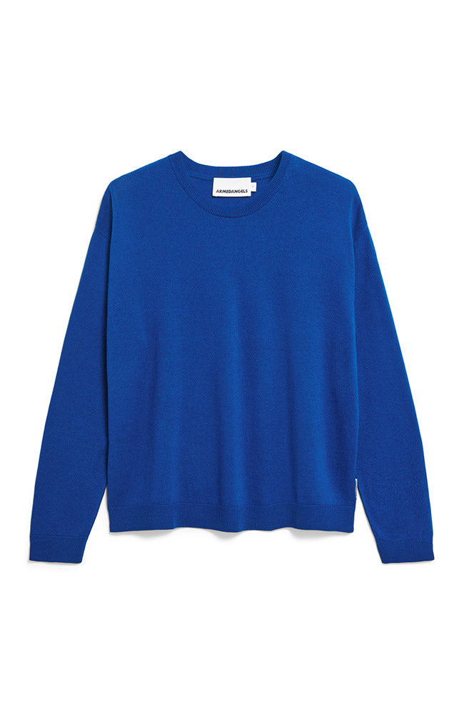 ARMEDANGELS Larunaa lapis blue from sustainable organic cotton ladies | Sophie Stone