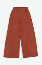 Kings of Indigo Lilian Trousers in Burnt Henna Linen for Women | Sophie Stone