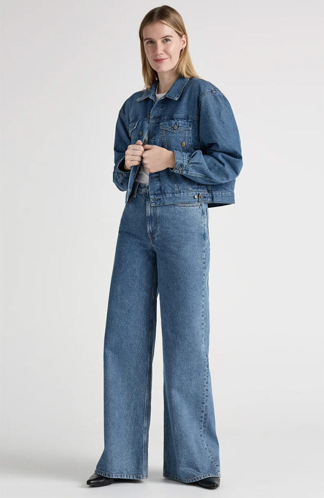MUD jeans Sara High Loose Stone Vintage van katoen vrouwen | Sophie Stone