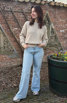 Kings of Indigo Silvia Pullover Nebel aus recycelten Materialien für Frauen | Sophie Stone