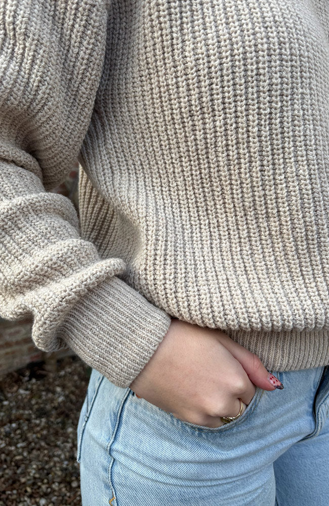 Kings of Indigo Silvia sweater fog recycled materials for women | Sophie Stone