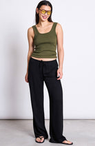 JAN N JUNE Strath pants black from Ecovero & modal for women | Sophie Stone 