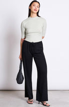 JAN N JUNE Strath pants black from Ecovero & modal for women | Sophie Stone 