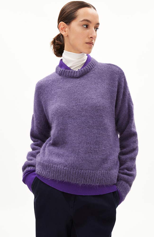 ARMEDANGELS Suri inaraa trui purple van alpaca wol | Sophie Stone