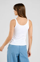 Dedicated Tuna tank top white 
ladies | Sophie Stone