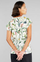 Dedicated Visby flower field white shirt organic cotton woman | Sophie Stone 