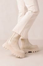 Alohas All Rounder white leather boots duurzaam koeienleer | Sophie Stone