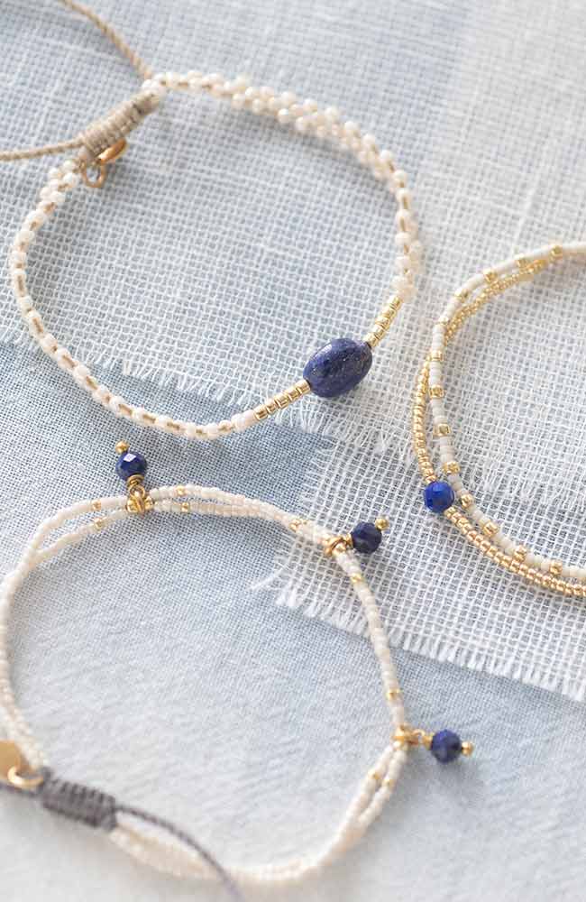 A Beautiful Story Emotion Lapis Lazuli Gold armband | Sophie Stone