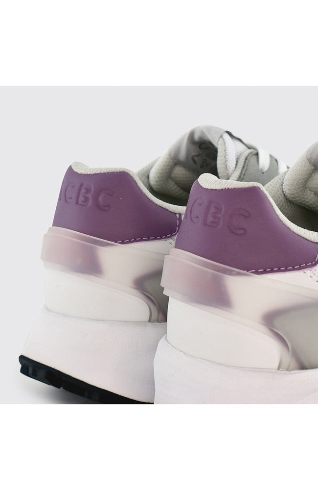 ACBC Run white & paars sneaker 100% vegan | Sophie Stone