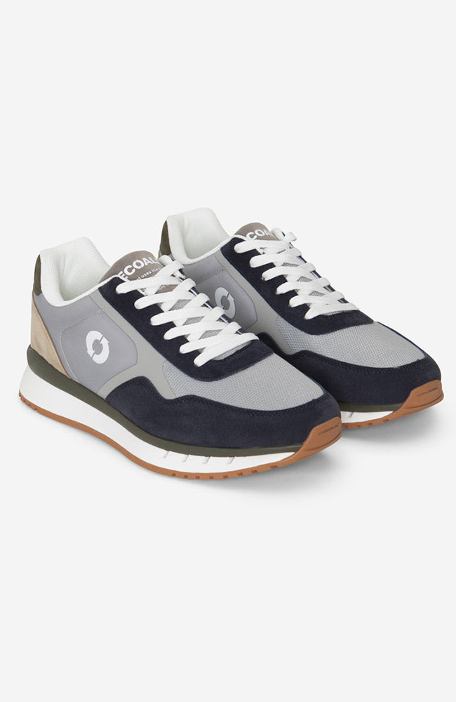 Ecoalf Cervino grey navy sneaker 100% gerecycled polyester | Sophie Stone