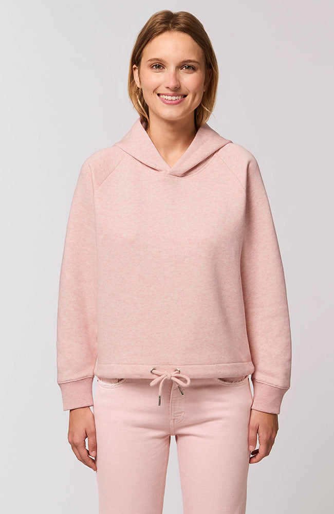 Sophie Stone label cropped hoodie pink | Sophie Stone