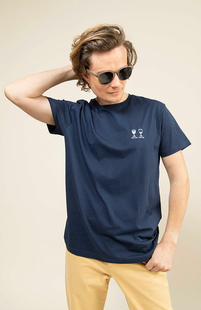 Bask in the Sun Mini Marees duurzaam t-shirt navy van bio katoen | Sophie Stone