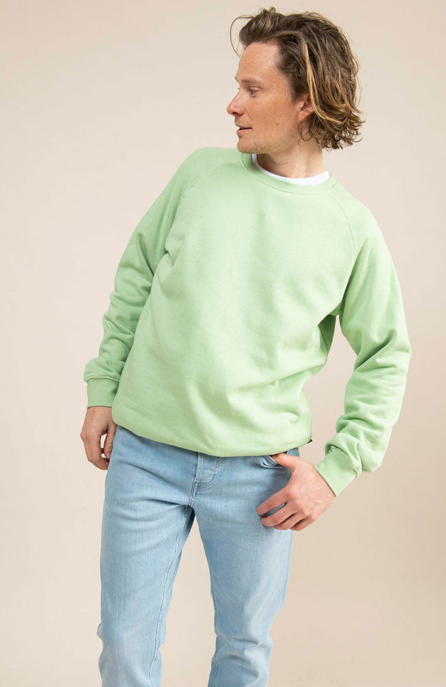 Dedicated Malmoe sweater quite green base | Sophie Stone