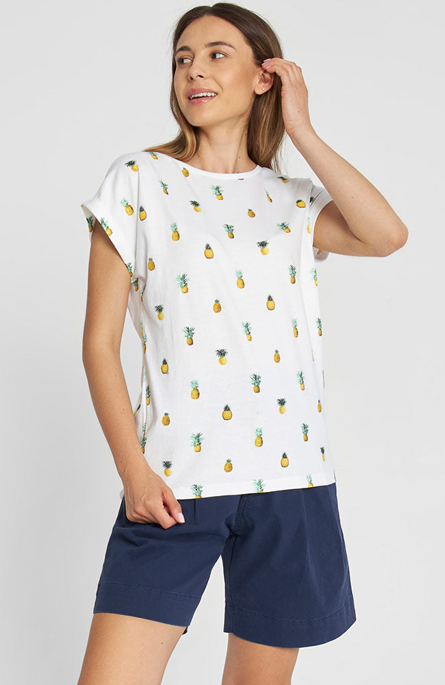 Dedicated Visby Pineapples white shirt | Sophie Stone 