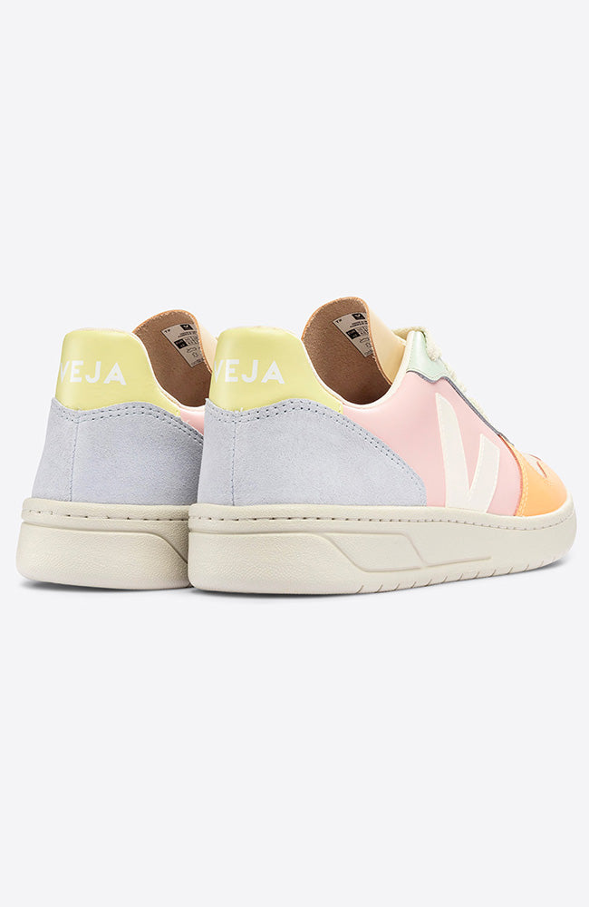 VEJA V-10 Suede white multico duurzame sneakers | Sophie Stone