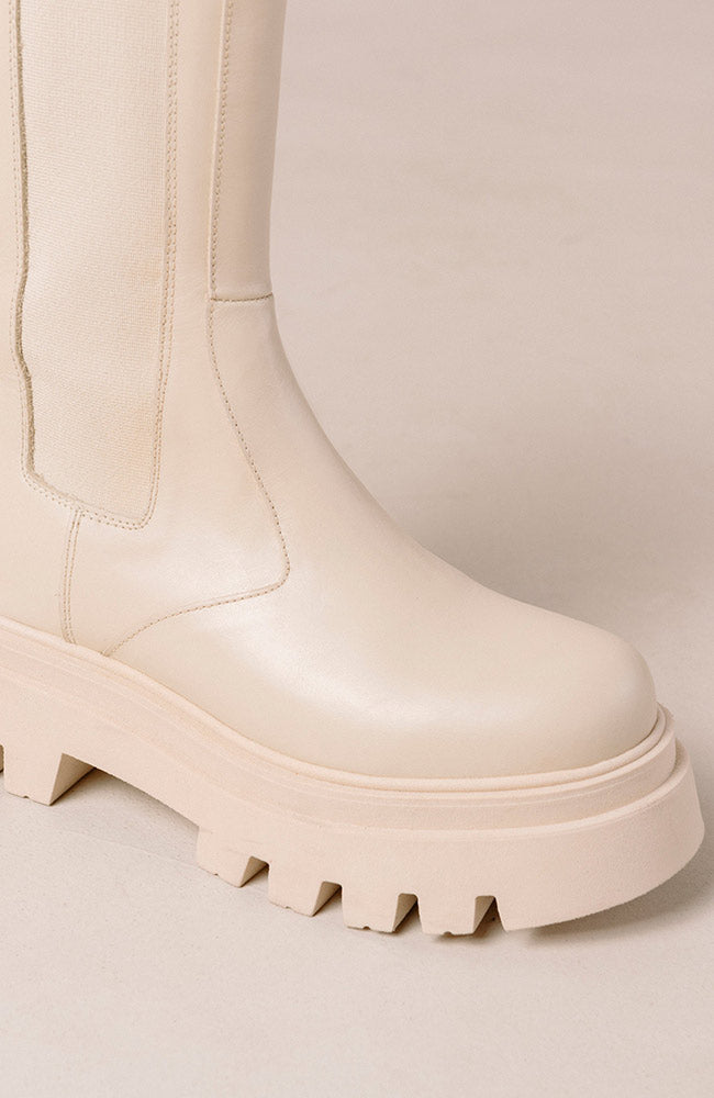 Alohas All Rounder white leather boots | Sophie Stone