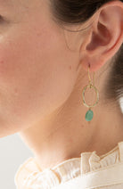 A Beautiful Story Graceful Aventurine Gold Earrings | Sophie Stone