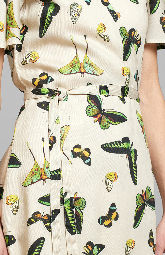 Kungsham wrap dress butterfly Tencel | Sophie Stone 