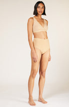 People Tree High waist lace brief almond | Sophie Stone