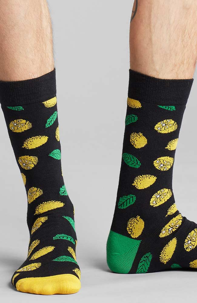Dedicated Sigtuna Lemons sokken geel en zwart | Sophie Stone