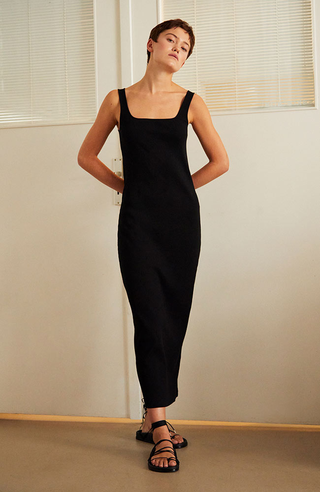 ARMEDANGELS Arayaa jurk zwart | Sophie Stone