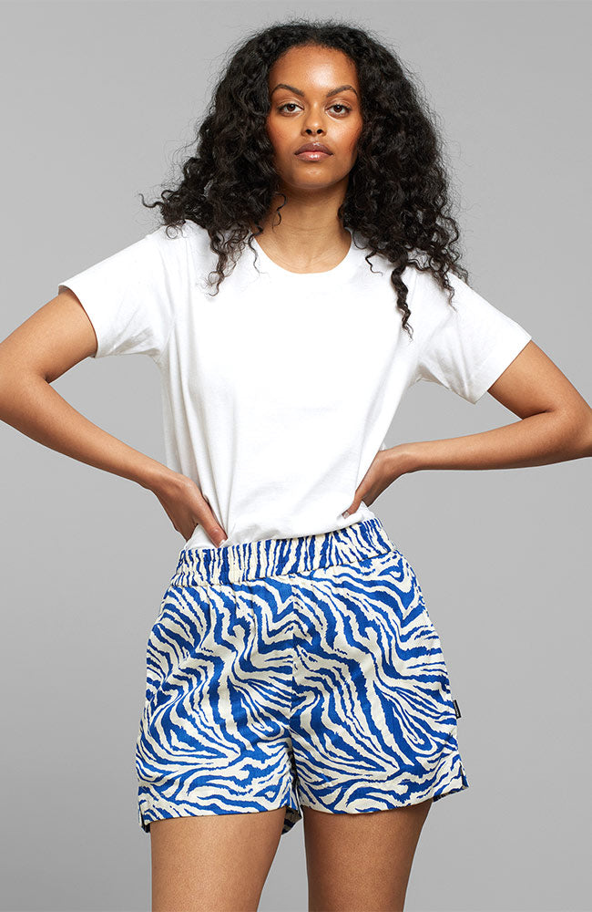 Duurzame shorts Dedicated Aspudden zebra Tencel  | Sophie Stone