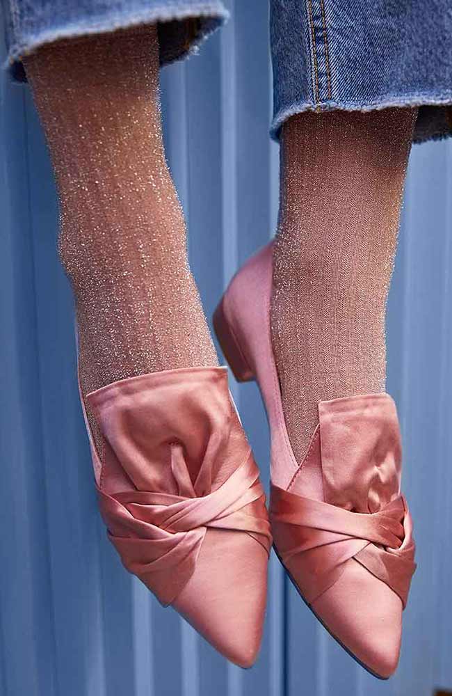 Swedish Stockings | Stella glittersokjes roze | Sophie Stone