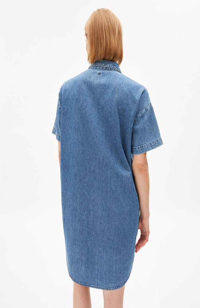 ARMEDANGELS Raynaa jurk slate blue | Sophie Stone