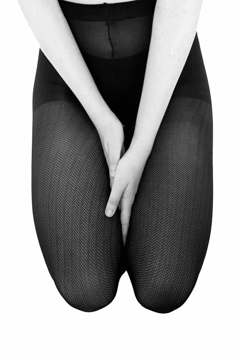 Nina Fishbone panty zwart | Sophie Stone