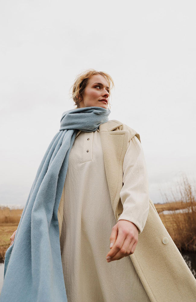 Bufandy Bright Sky ­blue shawl | Sophie Stone