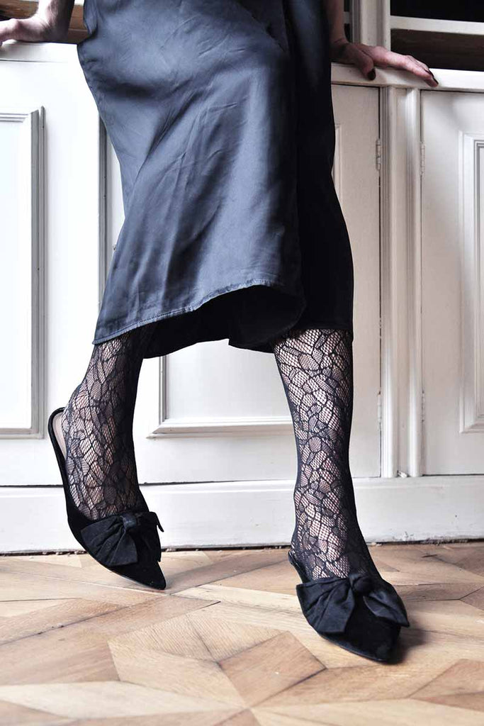 Swedish Stockings Edith Lace tights | Sophie Stone