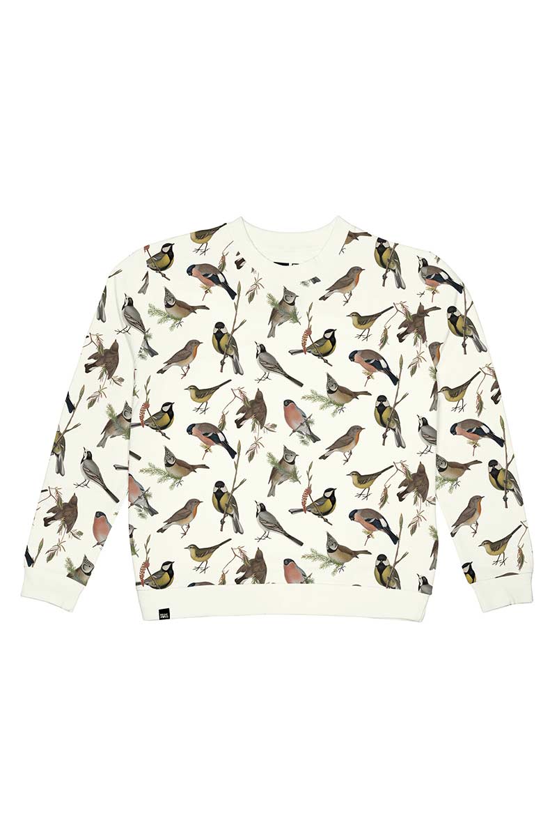 Dedicated Ystad Autumn Birds Pullover aus Bio-Baumwolle für Frauen | Sophie Stone 