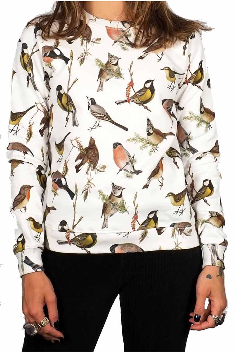 Dedicated Ystad Autumn Birds sweatshirt in organic cotton | Sophie Stone 